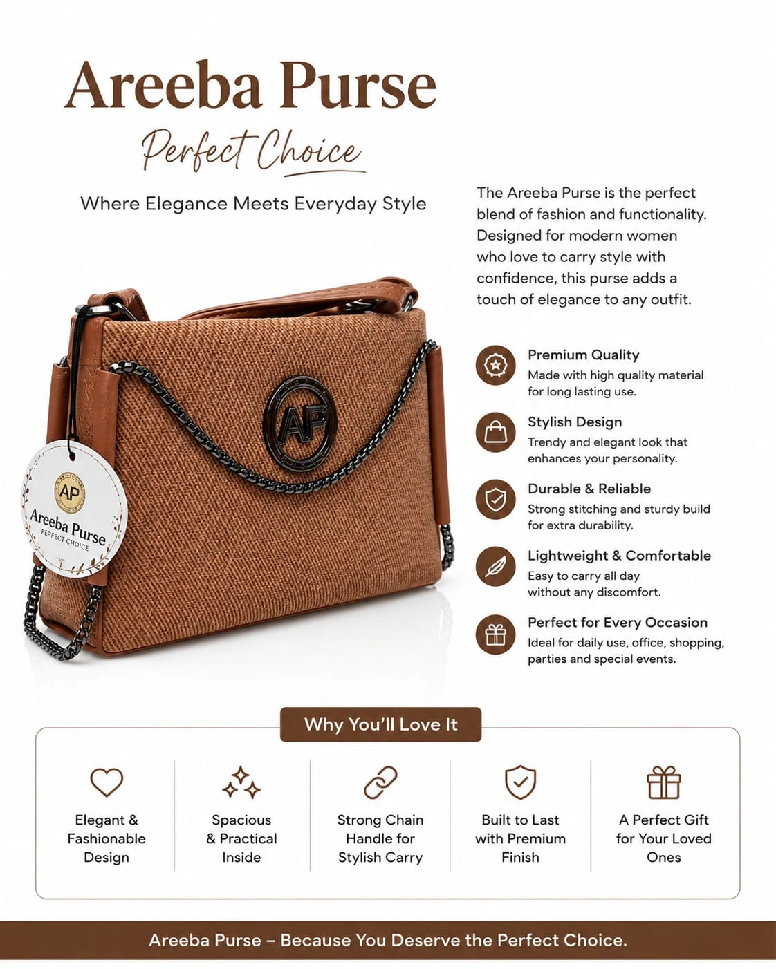 Women's bag Premium Quality Material: Crafted from durable, high-quality materials for long-lasting use. with two diffrent colour