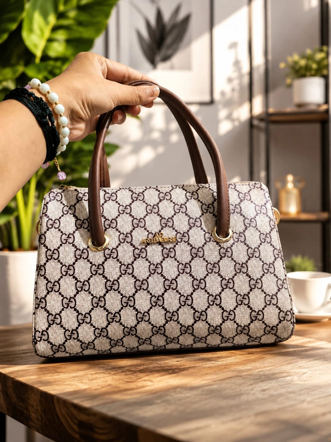 Women's Printed Luxury Shoulder Handbag | stylish PU Leather.with two diffrent colour.