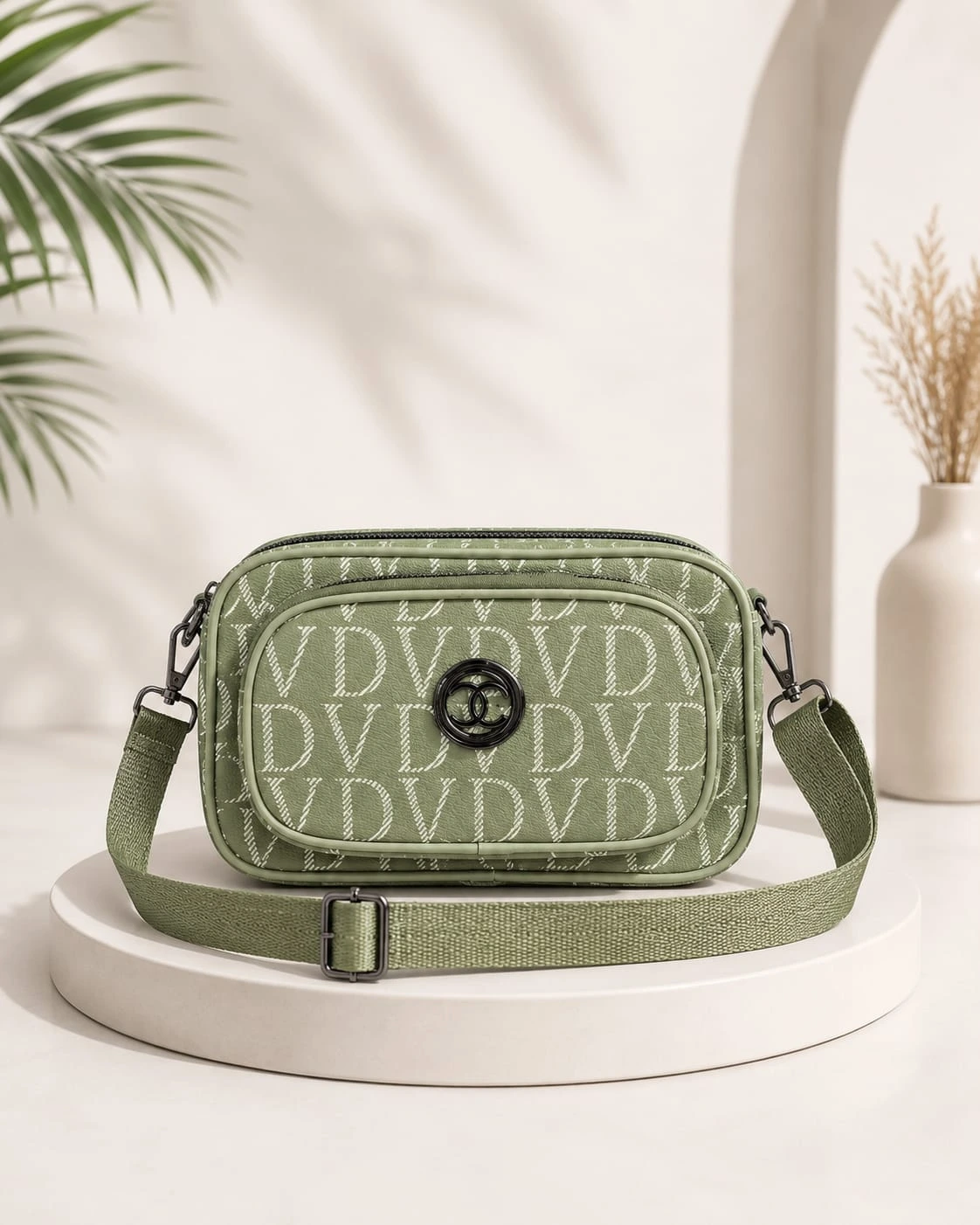 Premium Designer Crossbody Sling Bag with Elegant Monogram Print.