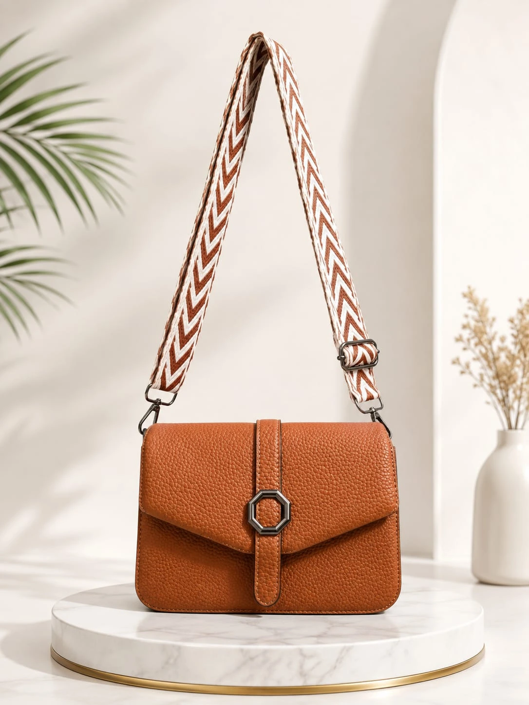 Premium Designer Crossbody Sling Bag with Elegant Monogram Print.