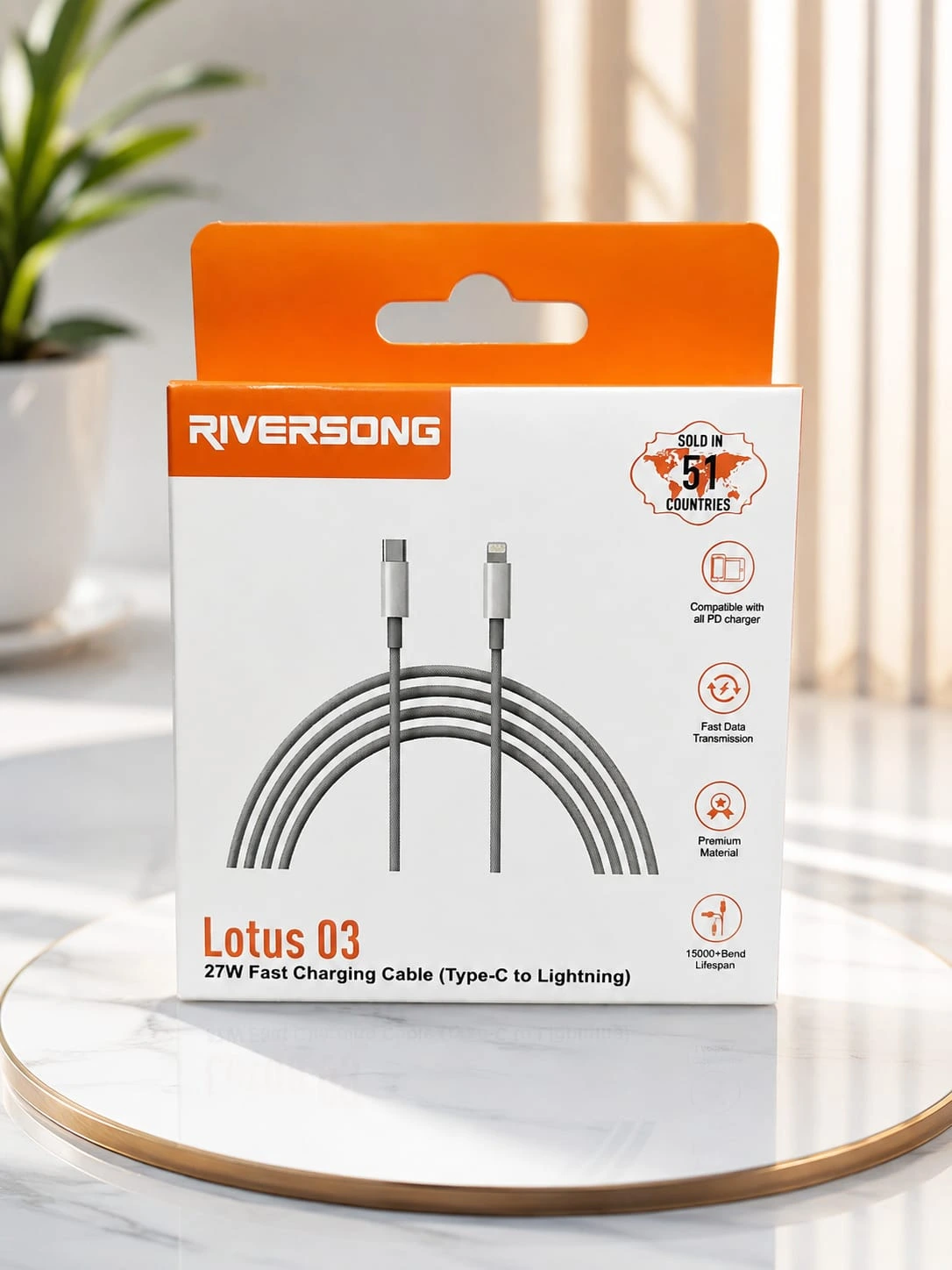 Riversong 27W Fast Charging – Delivers fast and efficient charging for compatible USB-C devices.with 1 year warrenty.
