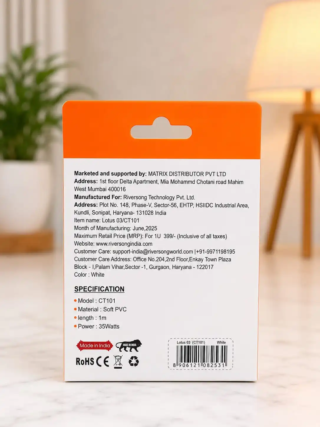 Riversong 35W Fast Charging: Supports high-speed charging for USB Type-C devices with reliable performance