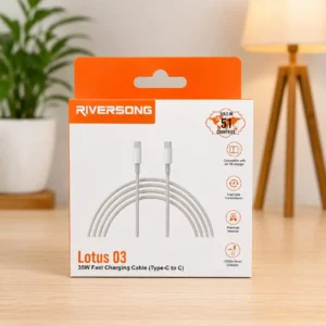 Riversong 35W Fast Charging: Supports high-speed charging for USB Type-C devices with reliable performance
