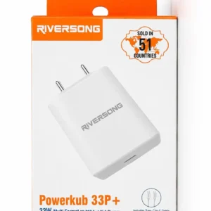 Riversong 33W PD + PPS Fast Charging for quick and efficient power delivery. 🔌 Includes USB Type-C to Type-C Cable for instant use.