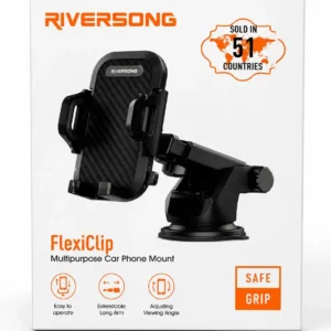 Riversong Secure & Stable Grip – Strong clamp holds your smartphone firmly, even on bumpy roads.