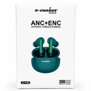 G-CHARGE G-1100 ANC+ENC Wireless Earbuds | Bluetooth 5.3 | 13mm Drivers | Fast Charging | 300H Standby (6 month warrenty)