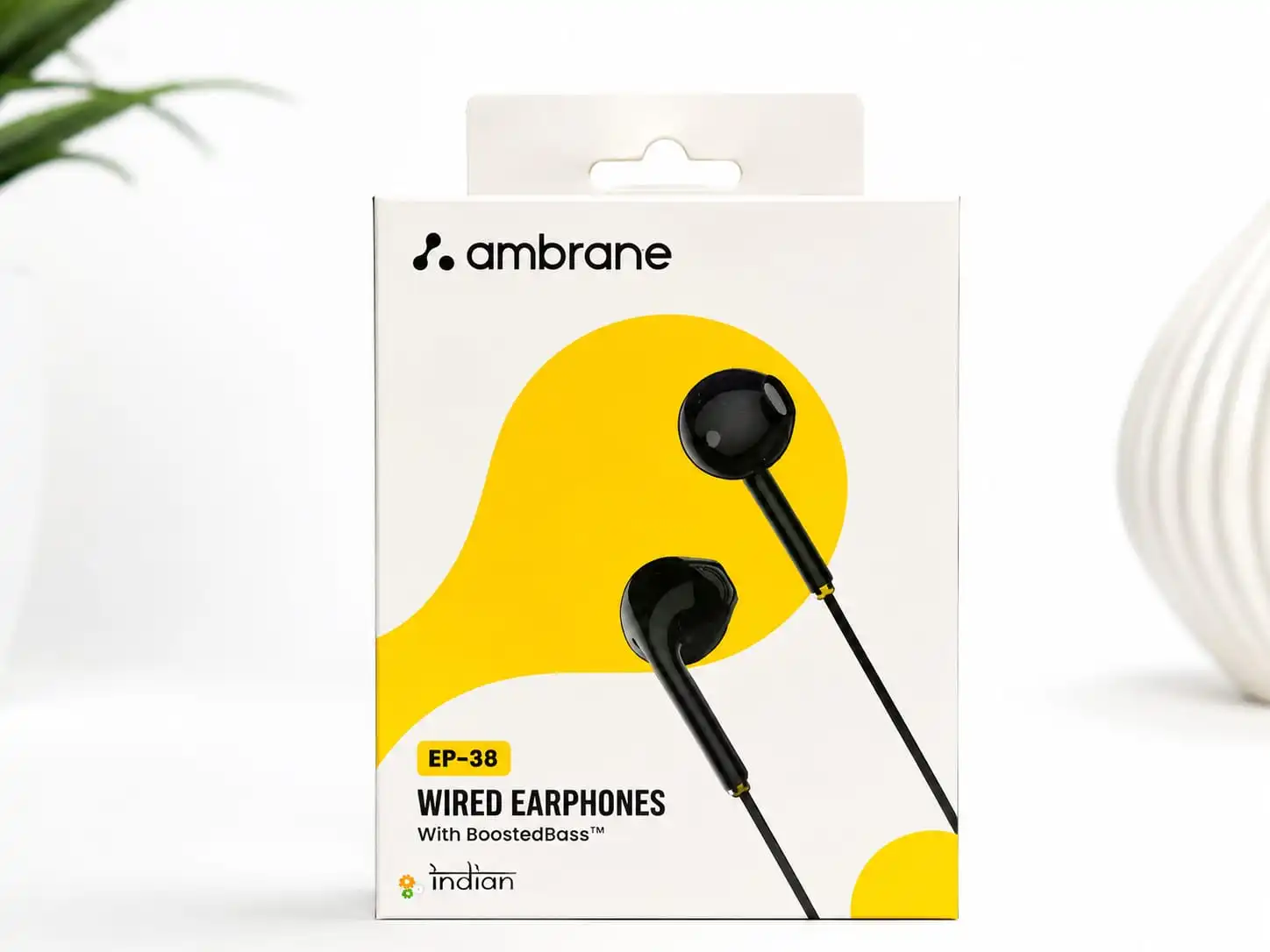 Ambrane EP-38 Wired Earphones online warrenty 180 days