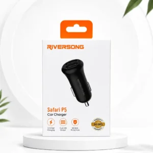 RIVERSONG Safari P5 Car Charger⚡3.1A Fast Charging for quick and efficient charging