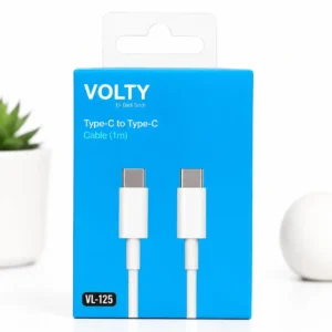 ⚡ VOLTY Type-C to Type-C Cable (1m) -(Warrenty 6 month ) by this site