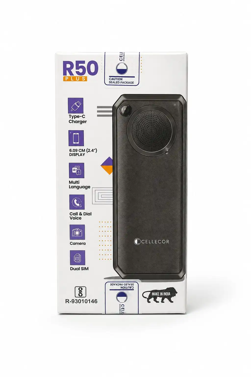  Cellecor R50+ Keypad 2.4-inch (6.09 cm) Display – Clear and comfortable viewing experience.with warrenty by site