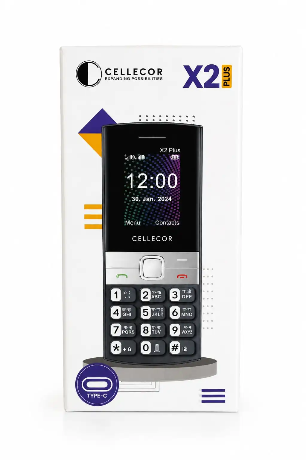 📱 Cellecor X2 Plus – Product Features 4.5 cm (1.8") Display With warrenty by site