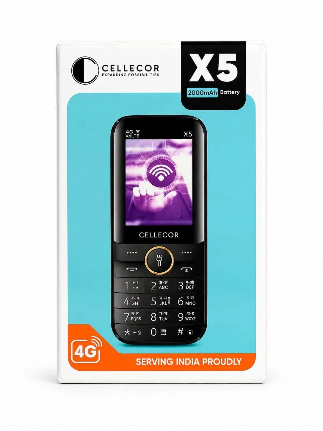 📱 Cellecor X5 – Features 4G & VoLTE Support – Fast and reliable calling experience 2000mAh Battery – with warrenty by site
