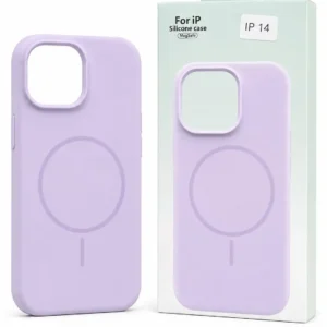 Microfiber Candy Case Compatible for iPhone 13 / iPhone 14 6.1 Inch Shockproof Slim Back Cover Liquid Silicone Case – levender