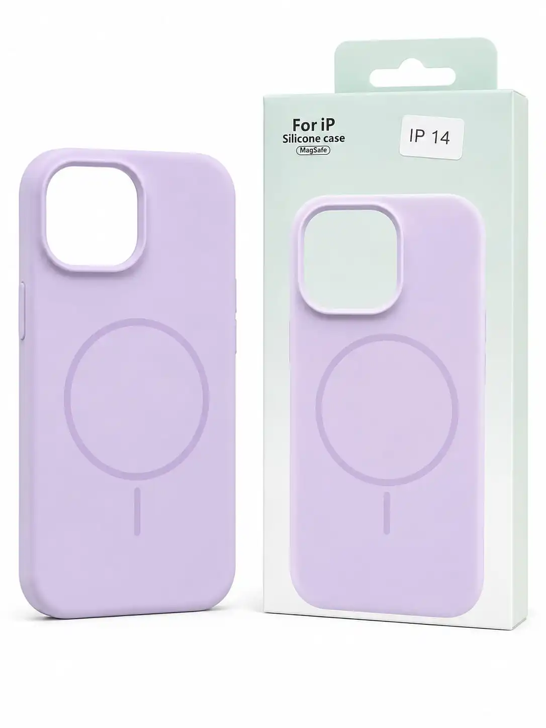 Microfiber Candy Case Compatible for iPhone 13 / iPhone 14 6.1 Inch Shockproof Slim Back Cover Liquid Silicone Case - levender