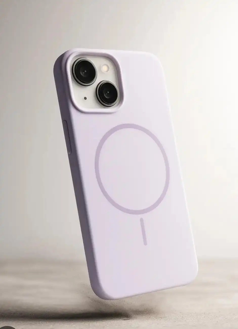Microfiber Candy Case Compatible for iPhone 13 / iPhone 14 6.1 Inch Shockproof Slim Back Cover Liquid Silicone Case - levender
