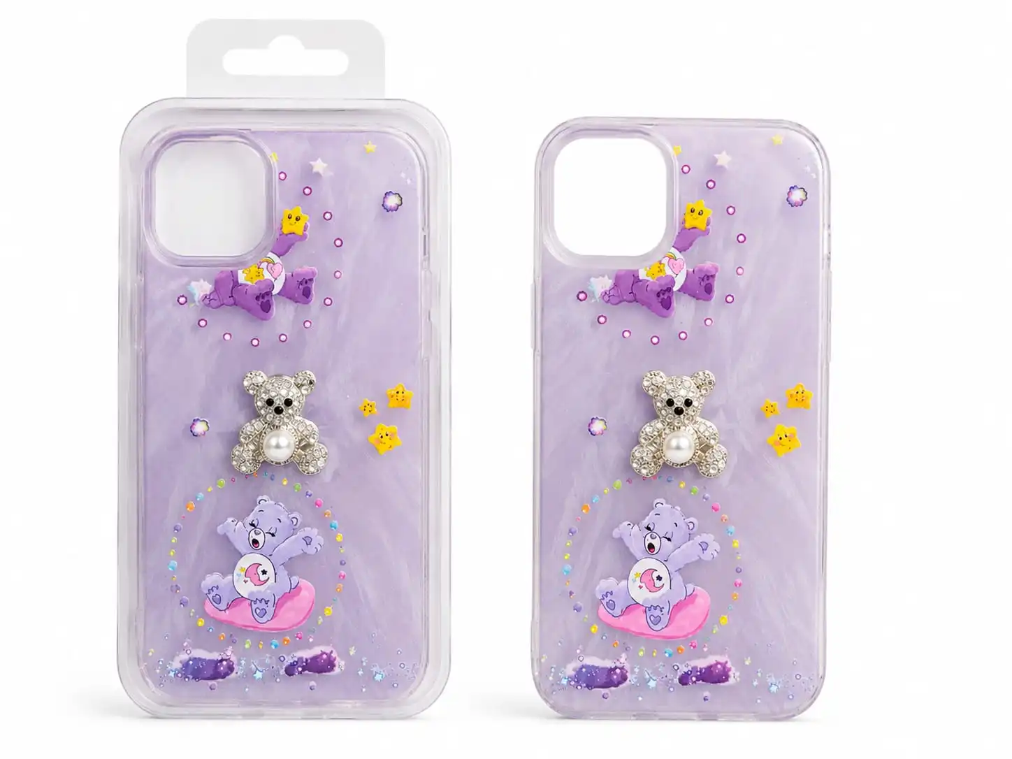 i phone 11 bc 💜 Dreamy lavender vibes with the cutest teddy details! ✨ 🌸 Adorable design, sparkling accents & a super charming look. 📱 Perfect for adding a cute touch to your everyday style