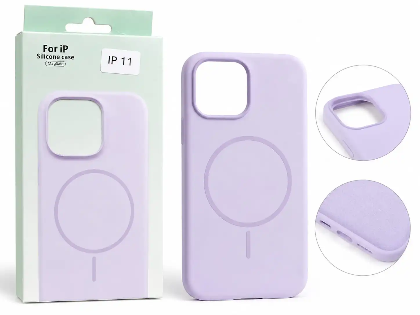 iPhone 11 Silicone Magsafe Case | Shock Proof Design & Camera Protection | Premium Rubberised Apple iPhone 11 Cover (Microfiber Lining) | Magnetic Liquid Silicone - liquid silicone purple.