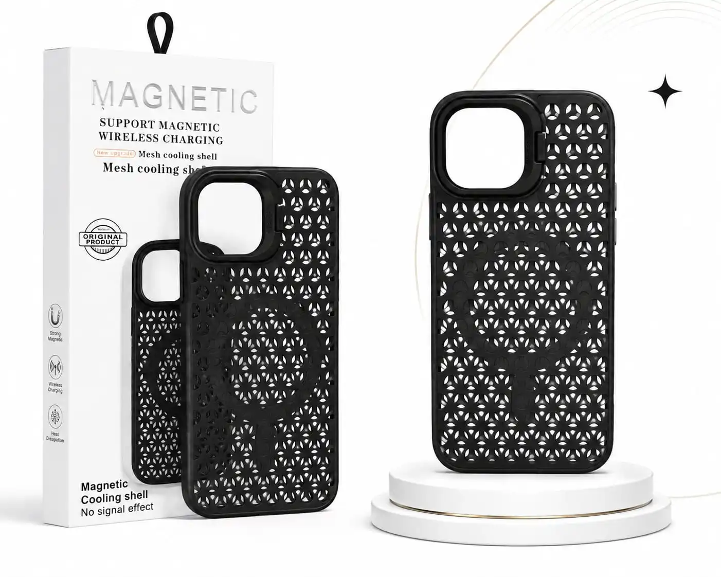 i phone 12 / 12 pro 🖤 Premium Magnetic Cooling Shell Megnetic case