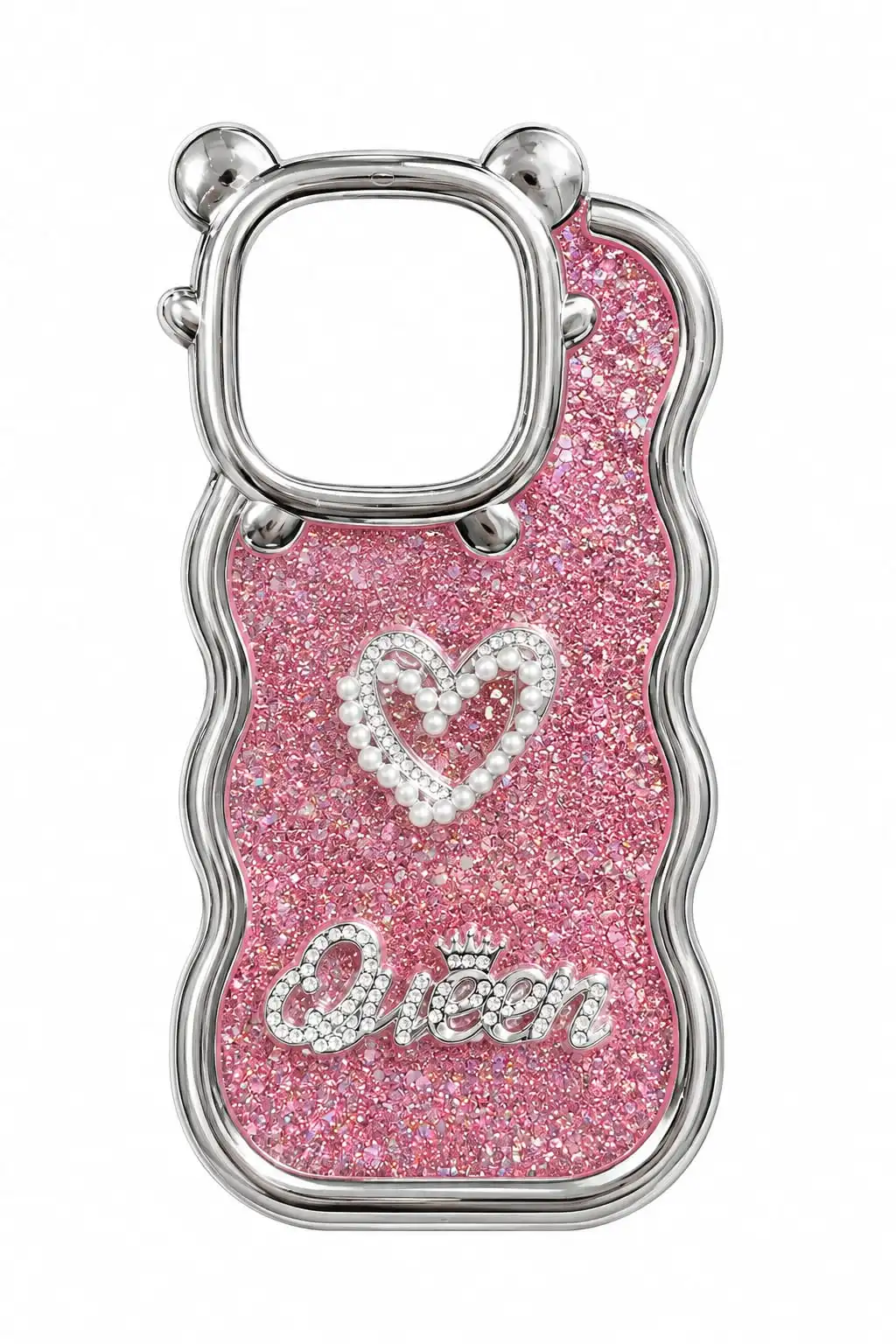 Iphone 16 pro Sparkle in Style with the Queen Glitter Phone Cover! ✨👑