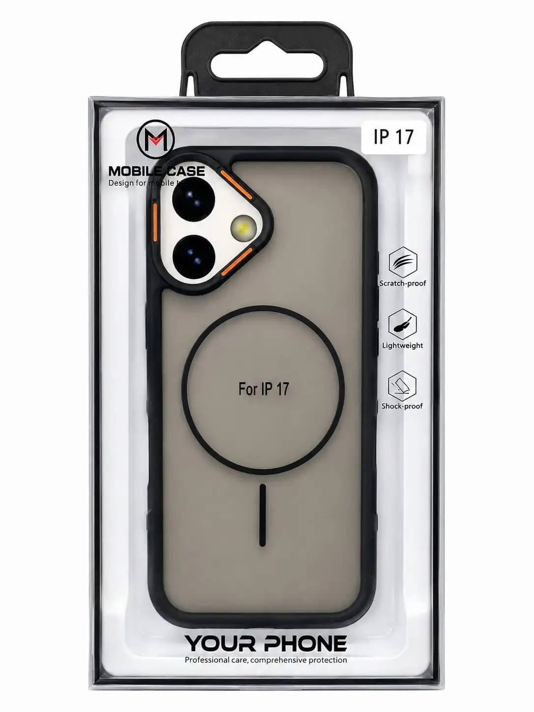 IPHONE 17 Premium frosted finish gives the case a sleek and elegant appearance.
