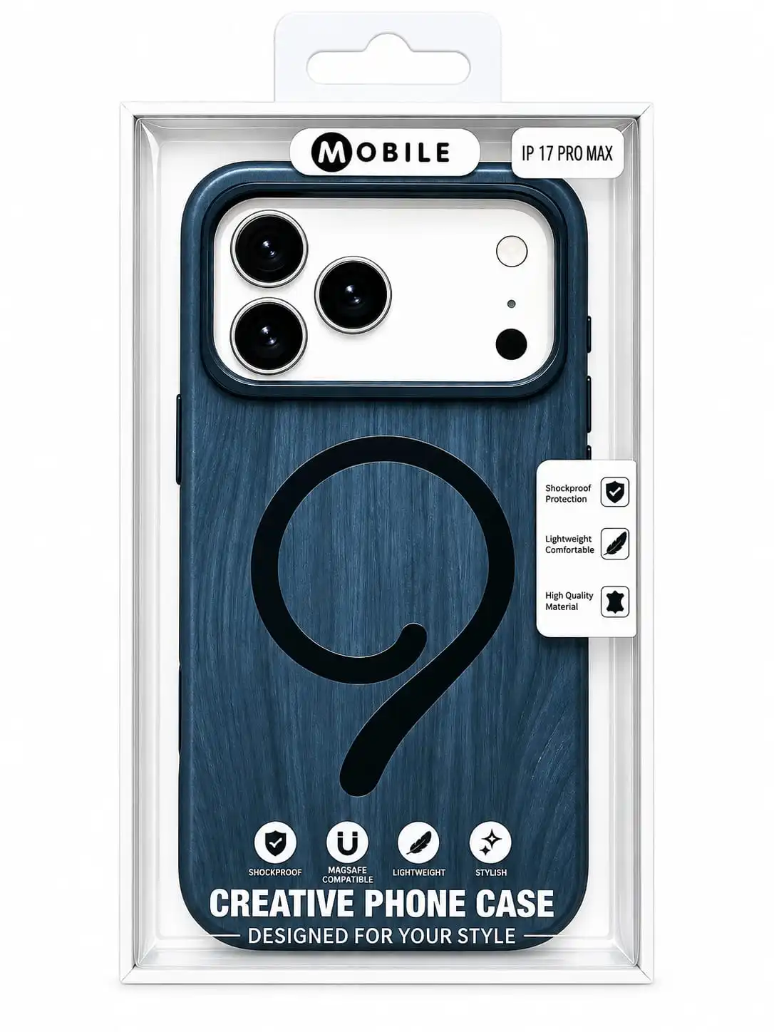 Iphone17promax Premium Wood Texture Design – Stylish and elegant look.