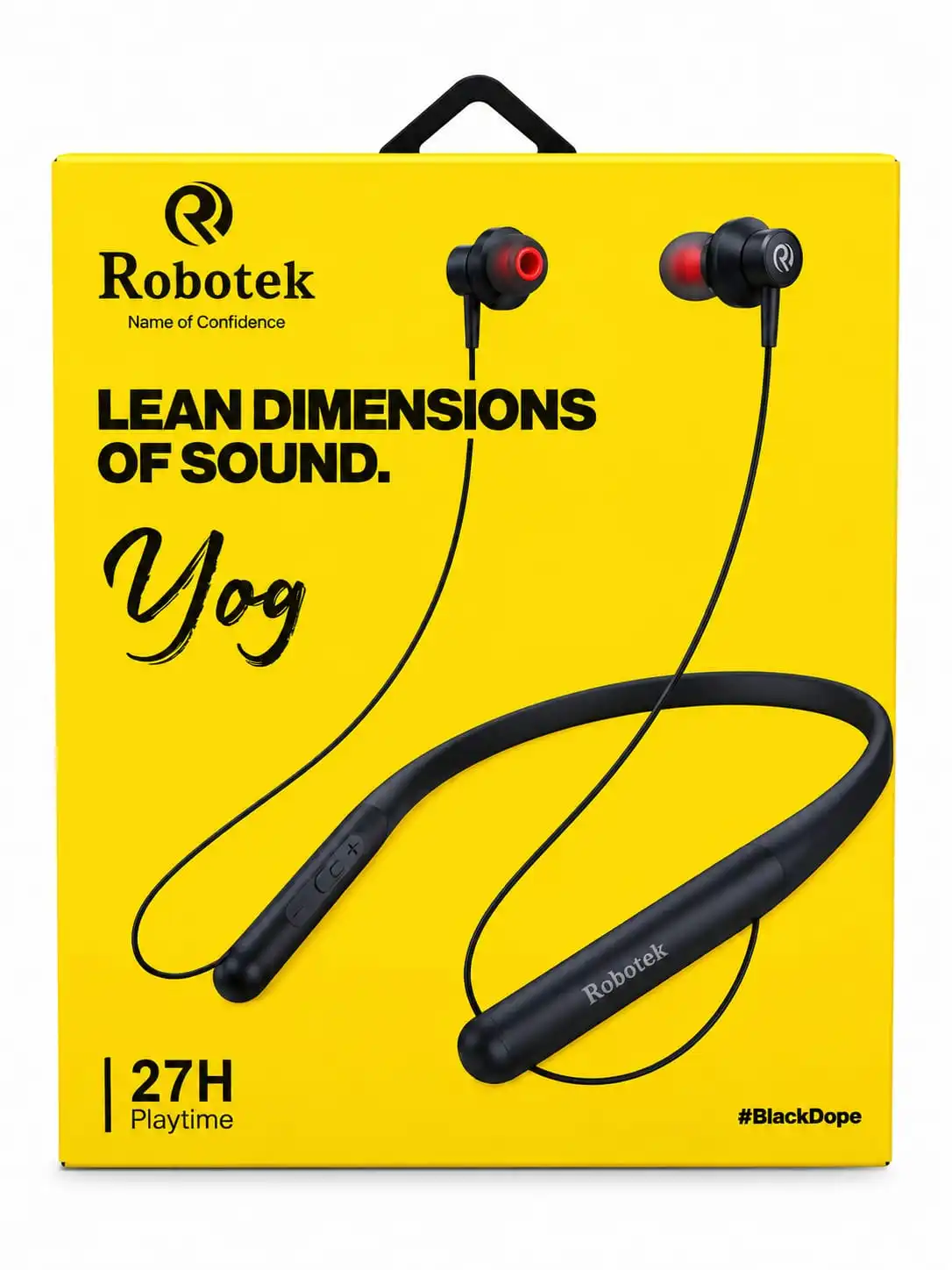 Robotek Stylish and comfortable neckband design Enjoy clear and immersive sound quality.