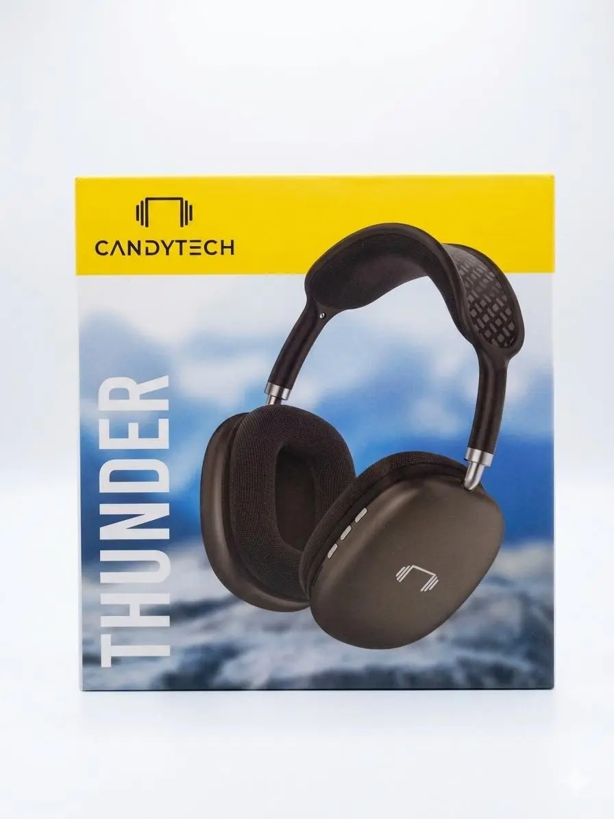 🎧 CANDYTECH THUNDER Wireless Headphones Premium & stylish over-ear headphone design.