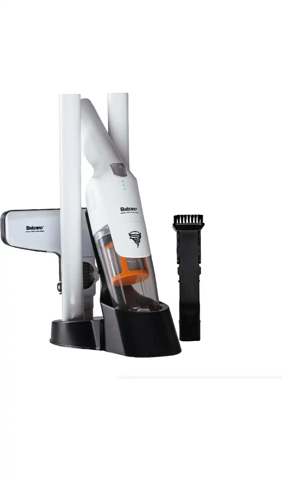 The Balzano Tornado Cordless Vaccum Cleaner is designed and engineered by the team of renowned Italian Designer Pino Spagnolo.