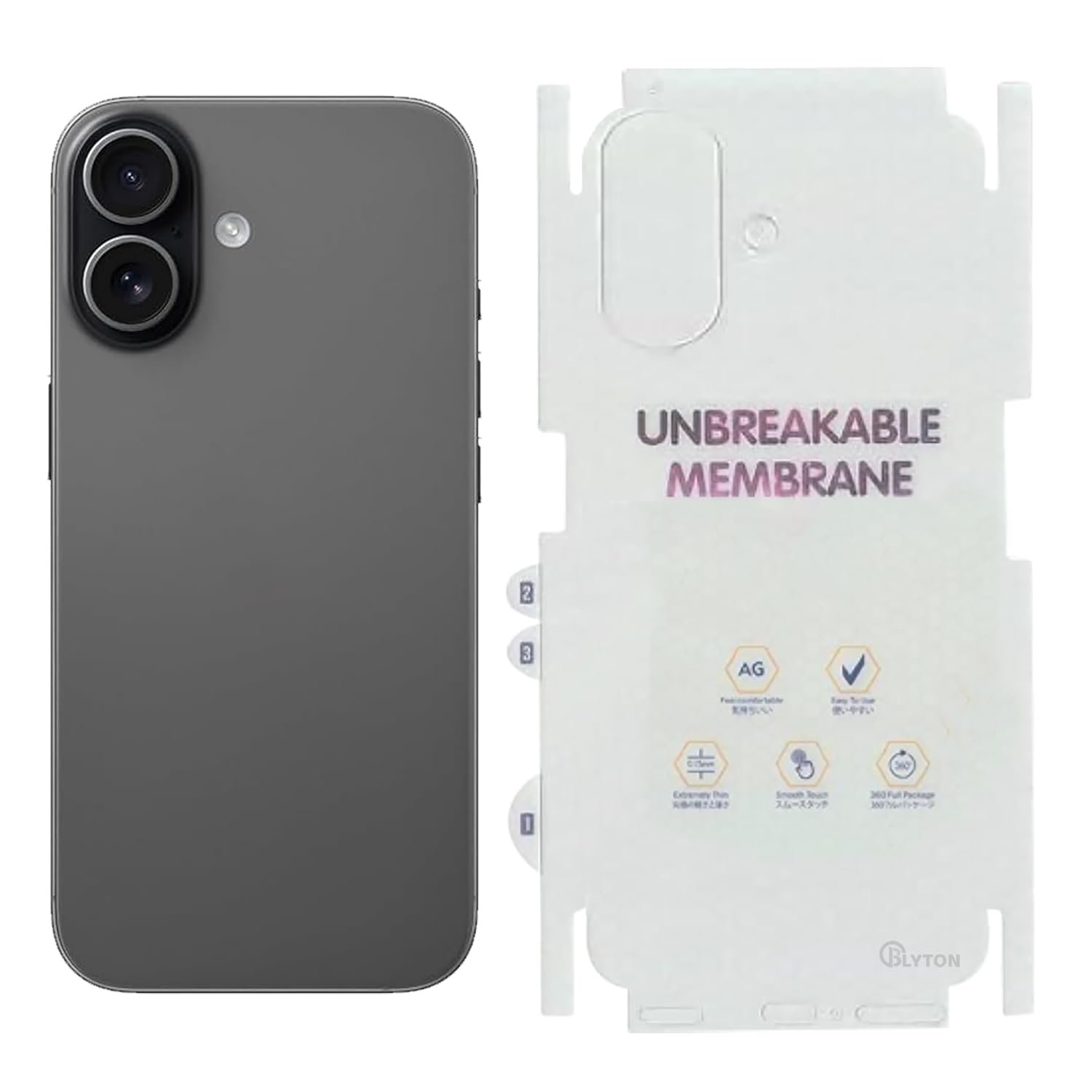 Premium quality screen membrane specially designed for iPhone 16.