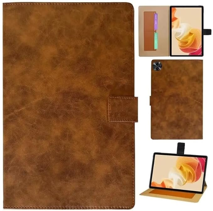Flip Stand Case Cover with S Pen Holder for Samsung Galaxy Tab S6 Lite 10.4 inch SM-P610/P615/P613 - Deer Black.