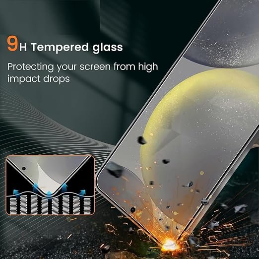 Fingerprint Working AG Matte Tempered Glass For Samsung Galaxy S22, S23 5G (Gamming Temper) Full HD Edge to Edge Coverage, 9H Hardness/Matte Glass.