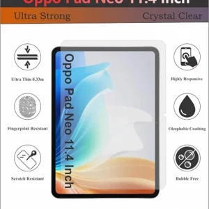ScreenGuard Compatible With Oppo Pad Neo 11.4 Inch, Oppo Pad Neo 2024 Flexible Fiber Screen Protector Not a Tempered Glass.
