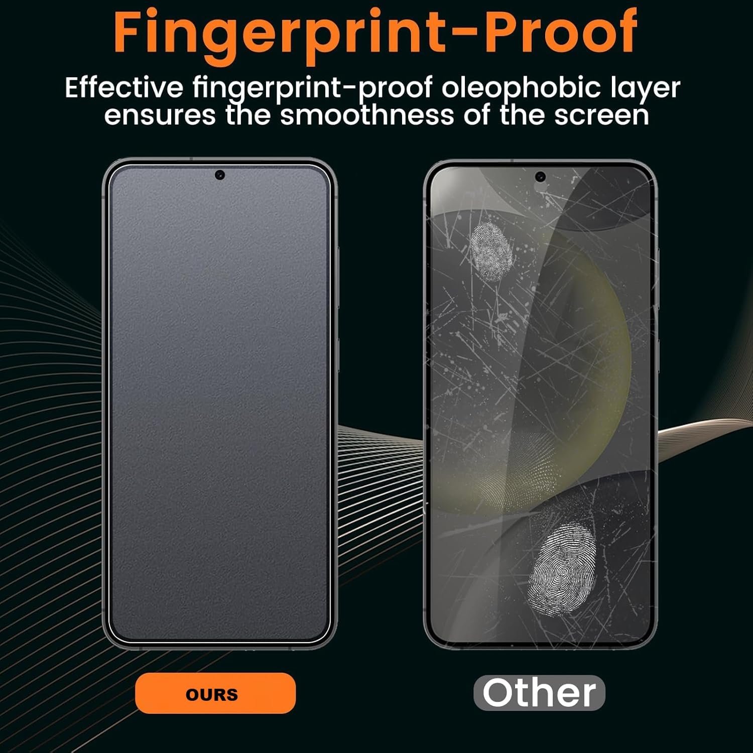 Fingerprint Working AG Matte Tempered Glass For Samsung Galaxy S22, S23 5G (Gamming Temper) Full HD Edge to Edge Coverage, 9H Hardness/Matte Glass.
