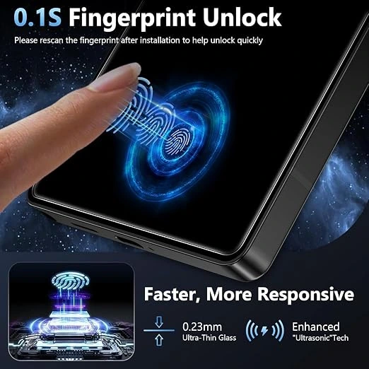 Tempered Glass Screen Protector Guard For Samsung S25 Plus (6.7 Inch, Pack of 2) | Edge to Edge Coverage With Easy to installation kit