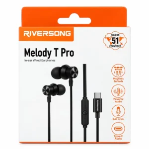  RIVERSONG Melody T Pro Premium Wired Earphones: Designed for clear and immersive everyday audio.