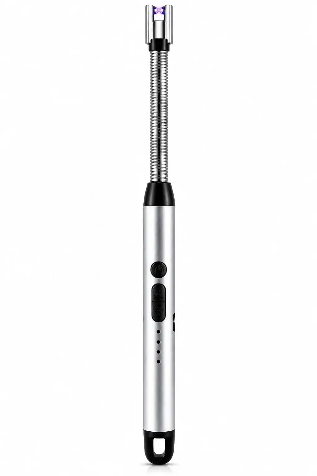 Electric Arc BBQ Lighter with a sleek and modern design. Flexible neck helps reach difficult-to-access areas.