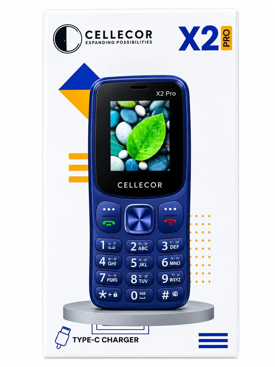 Cellecor X2 Pro is a compact and easy-to-use keypad mobile phone designed for everyday calling and basic mobile needs.