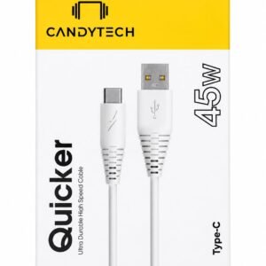 Candytech Quicker 45W Type-C Data Cable – (6 MONTH WARRENTY )