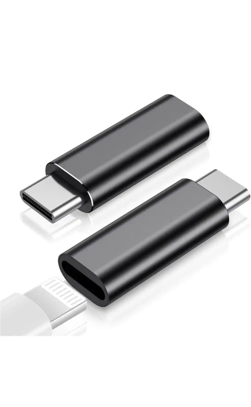 Lightning to USB-C Adapter, Lightning Female to Type-C Male Fast Charging Converter, Compatible with i Phone 15/16 Series & i Pad (Charge & Data Sync, No Audio)