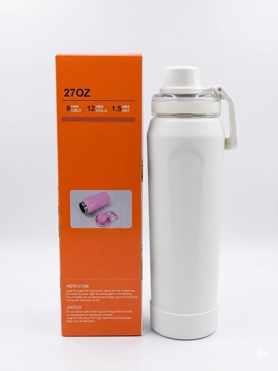 Insulated Water Bottle (MATEL) Premium Insulated Water Bottle with Handle – 270Z
