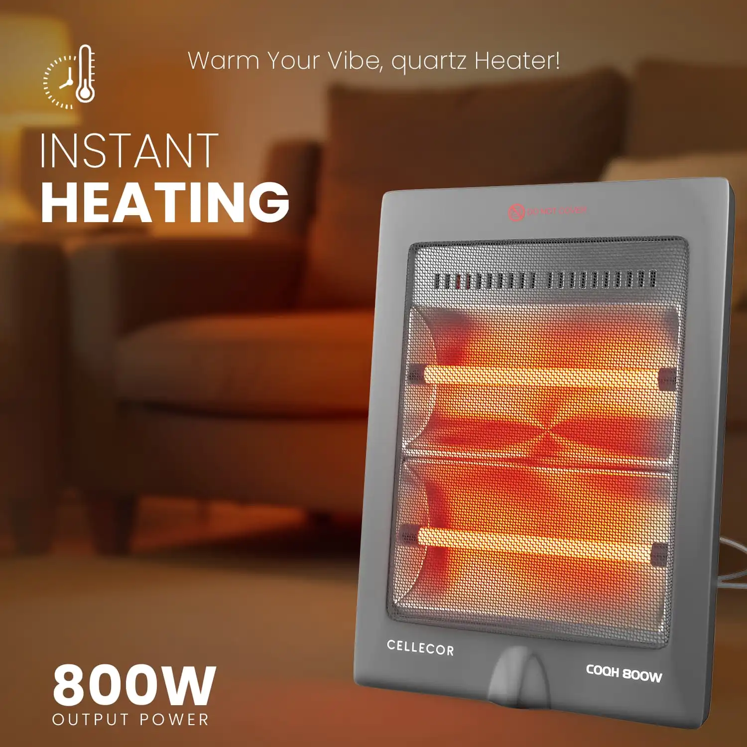 Cellecor COQH 800W Room Heater. 1 year warrenty.