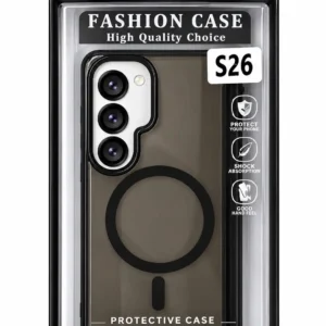 Samsung S26 Magnetic Protective Back Cover – Smoke Grey.