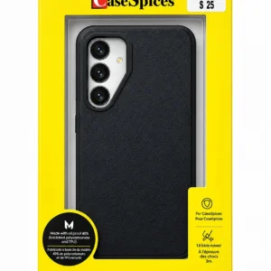 CaseSpices Premium Black Hard Shell Back Cover for Samsung Galaxy S25.
