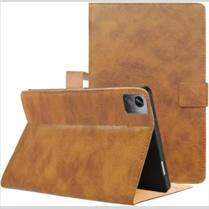 Flip Cover Folio Cover for Realme Pad X 11 Inch RMP2107/P2108 (PU Leather | Multi-Angle Smart Stand | Card Storage Slots | Lather Back Pouch)