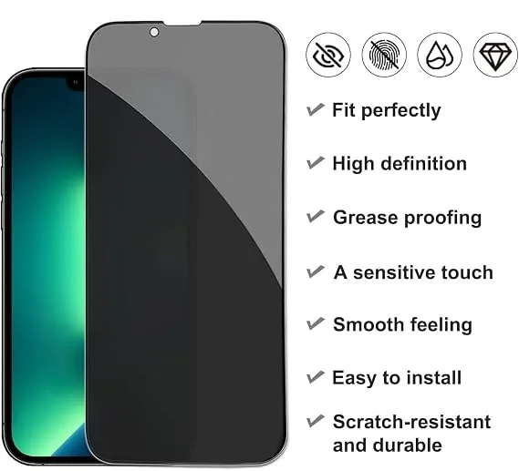 Tempered Glass For iPhone 14 Pro Max | 9H Hardness, Edge-to-Edge, Bubble-Free.