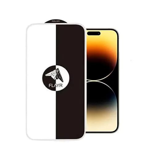 Borderless Flayr Tempered Glass for iPhone 18 Pro Max.