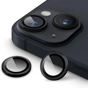 iPhone 15/15 Plus/14/14 Plus Camera Lens Protector, 2 Pack, Black.