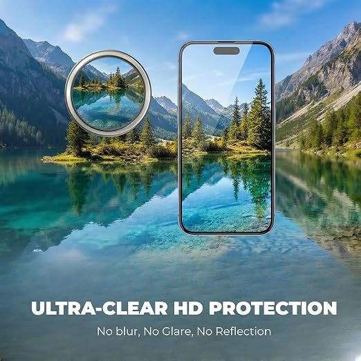 Camera Lens Protector for iPhone 13 Pro/13 Pro Max, 9H Tempered Glass, AR+AF Anti-Fog, Scratchproof, Waterproof, 95%+ Trancperancy.