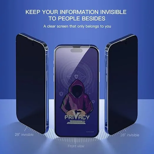 Tempered Glass For iPhone 14 Pro Max | 9H Hardness, Edge-to-Edge, Bubble-Free.