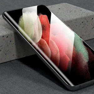 UV Tempered Glass Screen Protector Guard Compatible For Vivo S2 5G (6.83 Inch, Pack of 2) Full Adhesive UV Curved Case Friendly HD Clarity with easy installation kit for Smartphone.